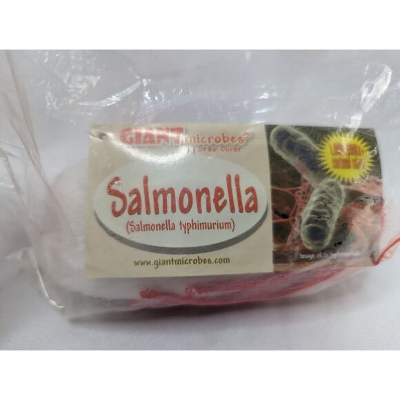 Giant‎ Microbes Plush - Salmonella (Salmonella Typhimurium) 6" New Sealed - Picture 3 of 10